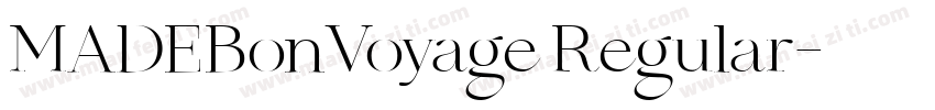 MADEBonVoyage Regular字体转换